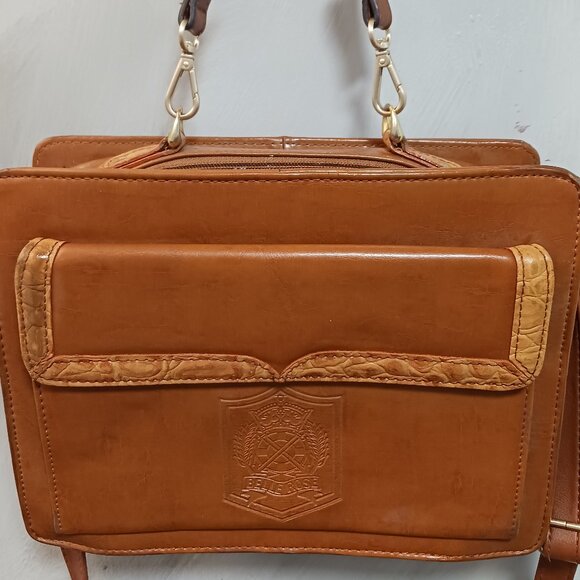 Belle Rose Leather Satchel - Picture 1 of 13
